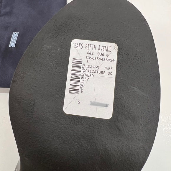 PRADA Triangle Logo Patent Leather Loafers EU:37 - Picture 12 of 14